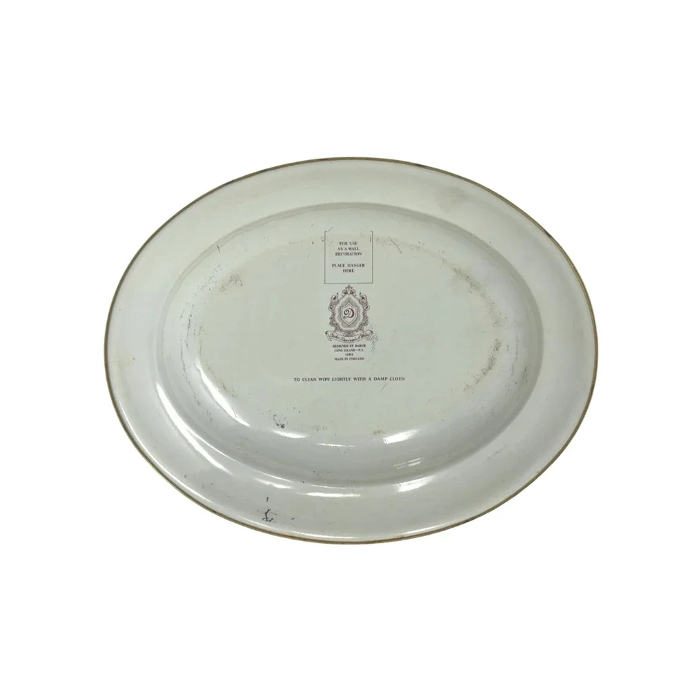 Daher Decorative Ware England Oval Tole Serving Tray Victorian Ladies - Picture 2 of 12